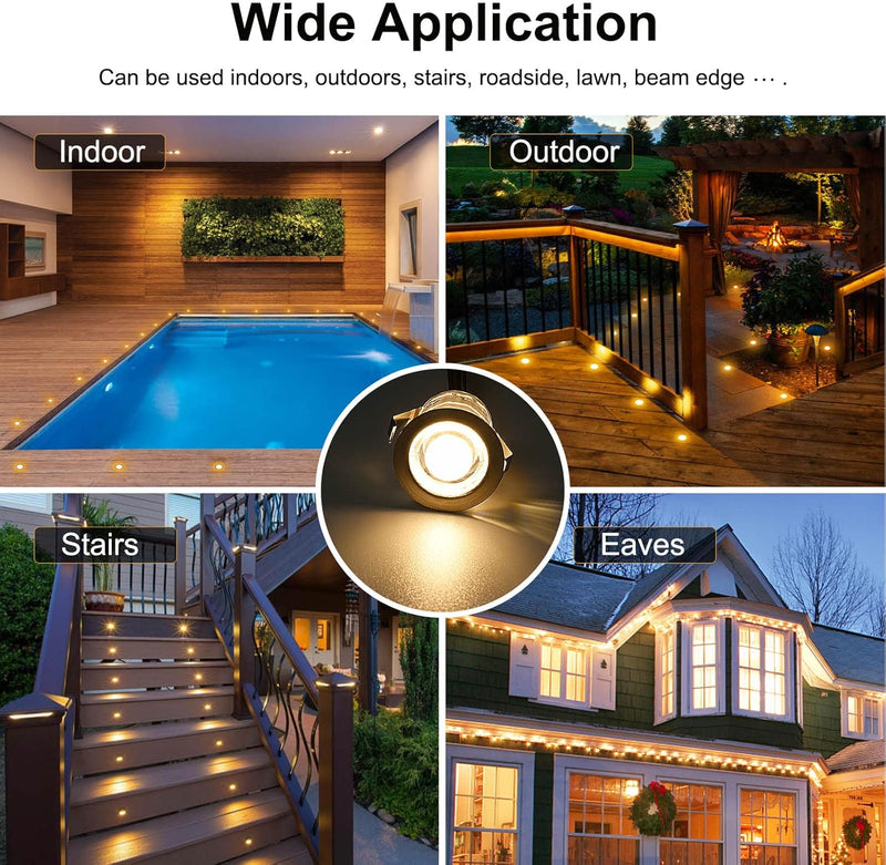 RGB Bluetooth LED Decking Lights Waterproof 30 Packs
