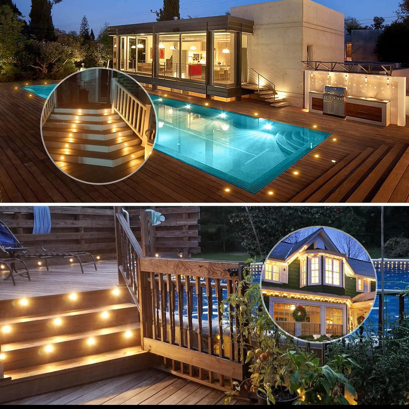 RGB Bluetooth LED Decking Lights Waterproof 30 Packs