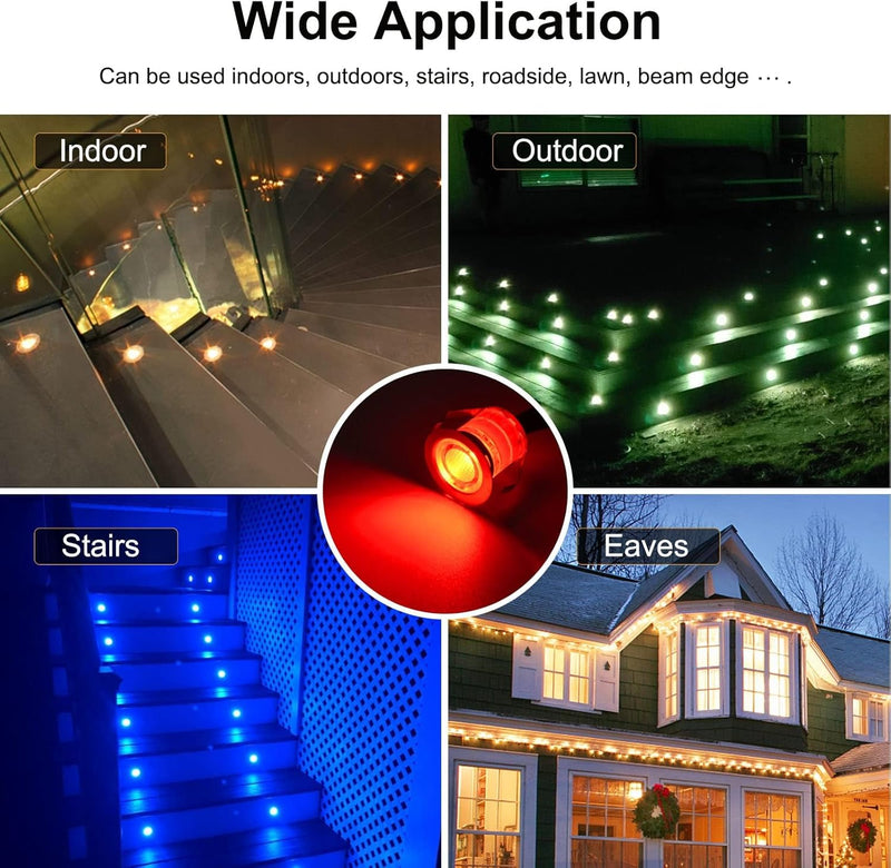 RGB Bluetooth LED Decking Lights Waterproof 30 Packs