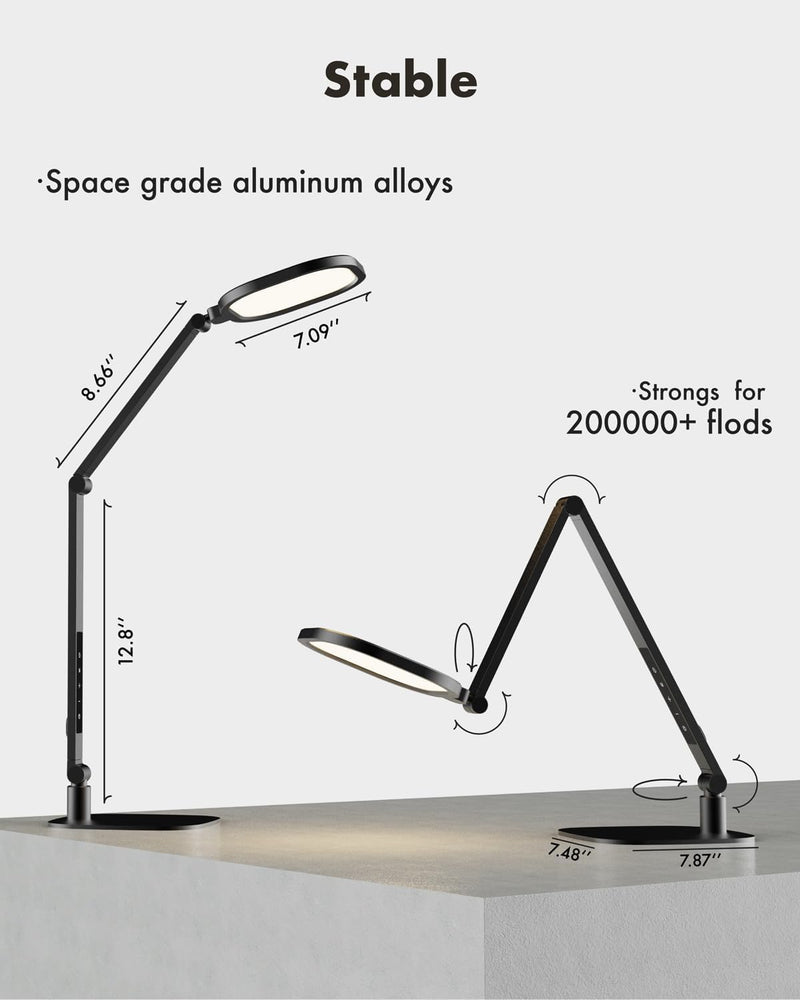 LED Desk Lamp for Home Office 1200lm Dimmable