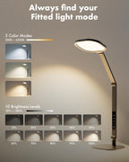 LED Desk Lamp for Home Office 1200lm Dimmable