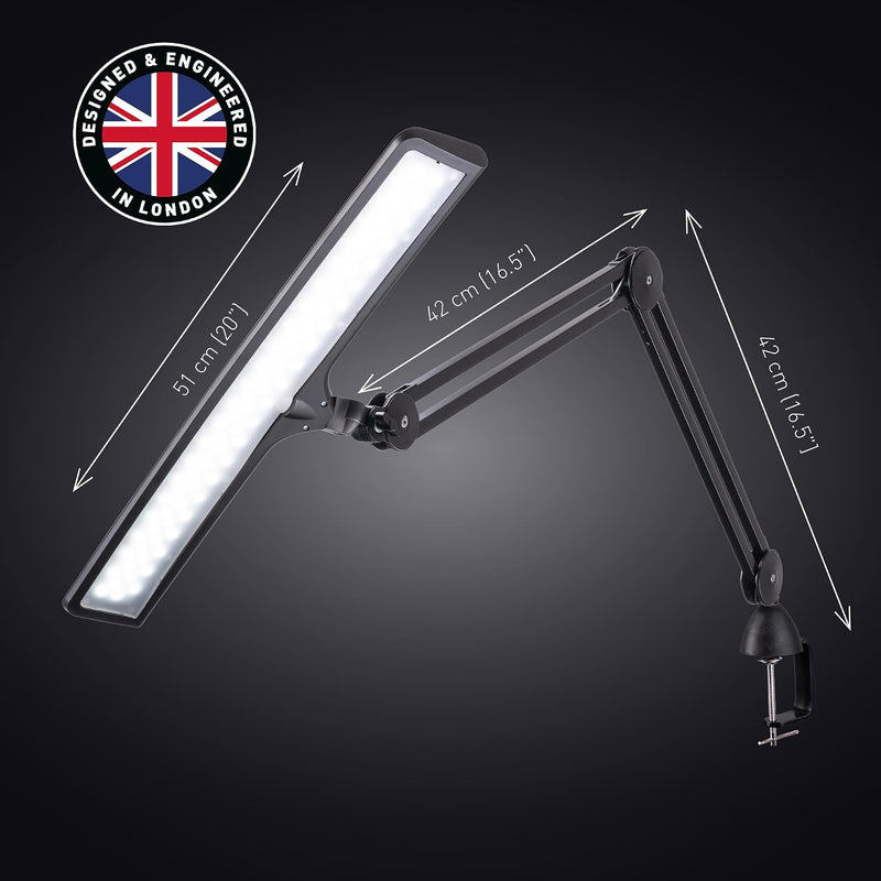 LED Desk Lamp Lux 6000K 95+ Cri Adjustable