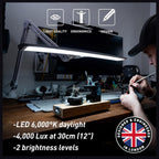 LED Desk Lamp Lux 6000K 95+ Cri Adjustable