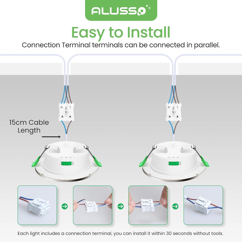 LED Downlights 5W Recessed Ceiling Lights Dimmable 3cct (12 Pack)