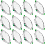 LED Downlights 5W Recessed Ceiling Lights Dimmable 3cct (12 Pack)