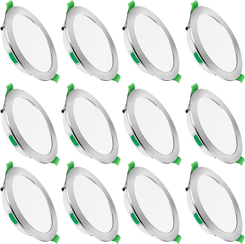 LED Downlights 5W Recessed Ceiling Lights Dimmable 3cct (12 Pack)