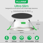 LED Downlights 5W Recessed Ceiling Lights Dimmable 3cct (12 Pack)