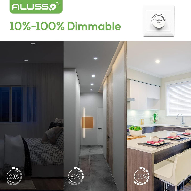 LED Downlights 5W Recessed Ceiling Lights Dimmable 3cct (12 Pack)