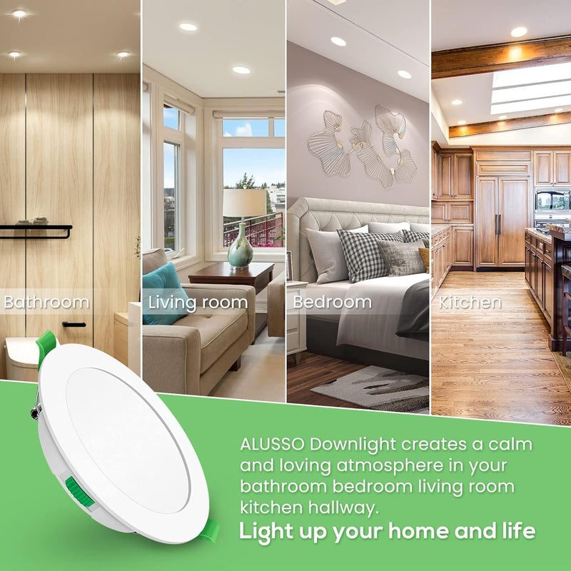 LED Downlights 5W Recessed Ceiling Lights Dimmable 3cct (12 Pack)