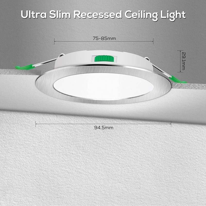 LED Downlights 5W Recessed Ceiling Lights Dimmable 3cct (12 Pack)