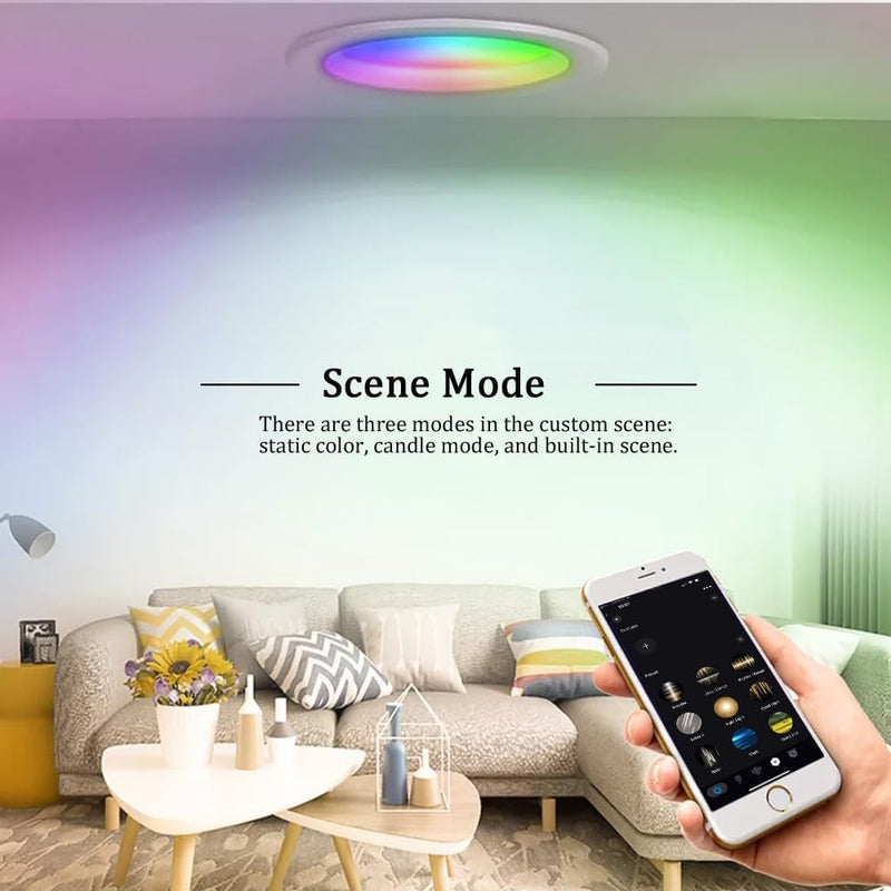LED Downlights for Ceiling Alexa 9W Bluetooth Rgbwc