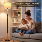 LED Floor Lamp 12W Standing Light with Remote