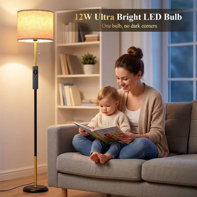 LED Floor Lamp 12W Standing Light with Remote