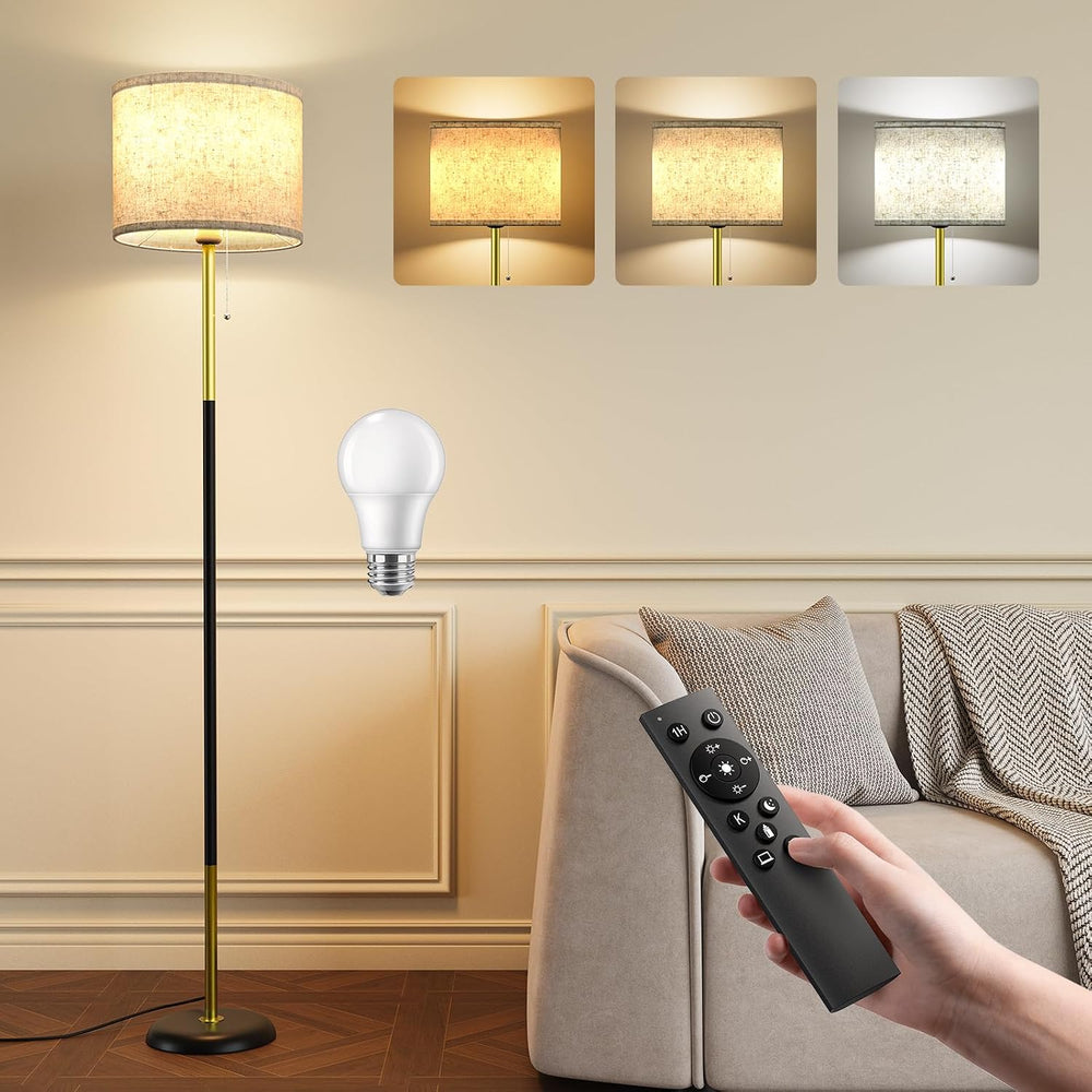 LED Floor Lamp 12W Standing Light with Remote