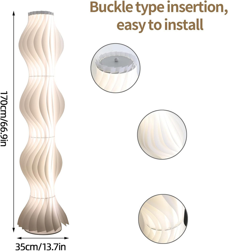 LED Floor Lamp: 170CM Tall Modern 3 Colour