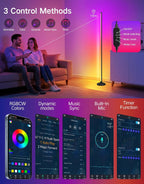 LED Floor Lamp 24W Rgbcw Corner with 256 (2 Pack)