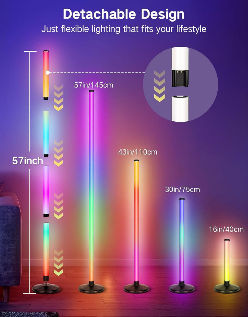 LED Floor Lamp 24W Rgbcw Corner with 256 (2 Pack)
