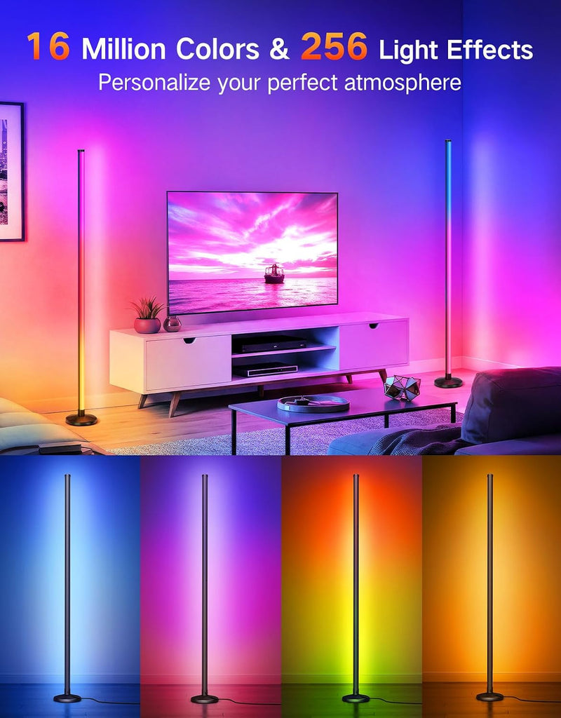 LED Floor Lamp 24W Rgbcw Corner with 256 (2 Pack)