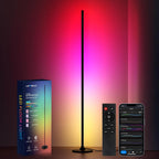 LED Floor Lamp 2pcs Alexa Corner with Music