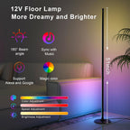 LED Floor Lamp 2pcs Alexa Corner with Music