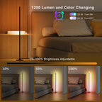 LED Floor Lamp 2pcs Alexa Corner with Music