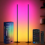 LED Floor Lamp 2pcs Alexa Corner with Music