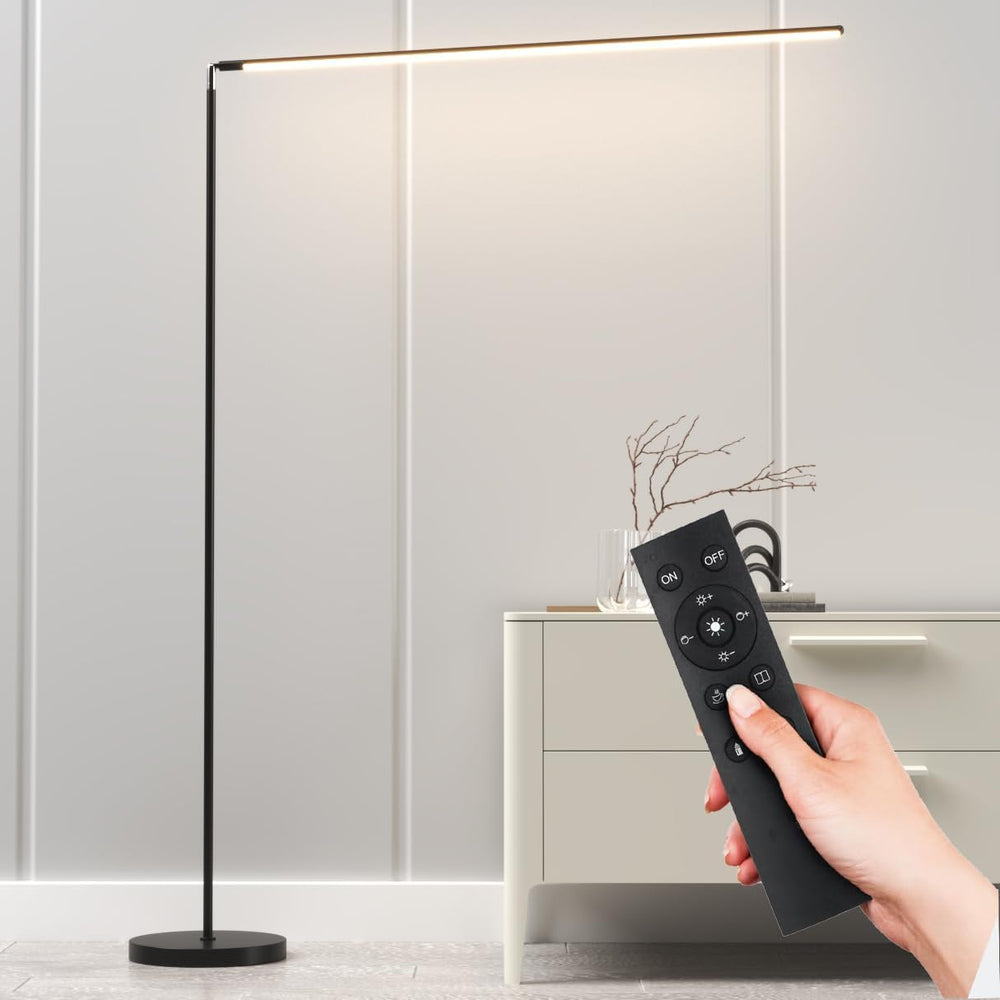 Floor Lamp Dimmable Standing with Remote Control Modern
