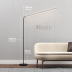Floor Lamp Dimmable Standing with Remote Control Modern