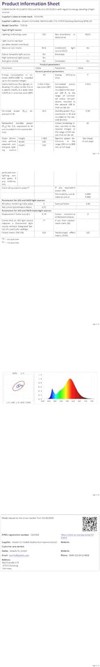LED Floor Lamp Minimalist Dimmable 3000K (2 Pack)