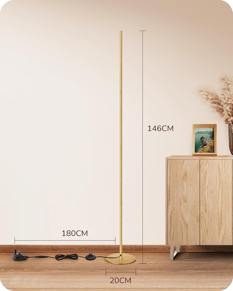 LED Floor Lamp Minimalist Dimmable 3000K Standing (2 Pack)