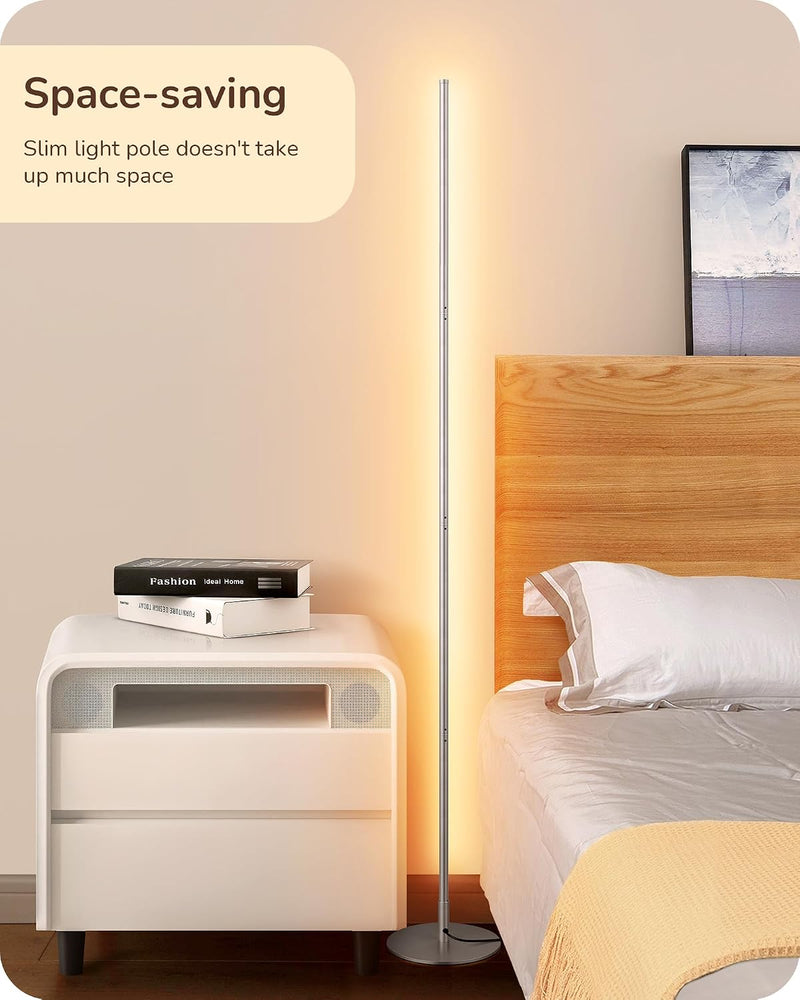 LED Floor Lamp Minimalist Dimmable 3000K Standing (2 Pack)