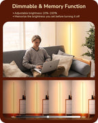 LED Floor Lamp Minimalist Dimmable 3000K Standing (2 Pack)