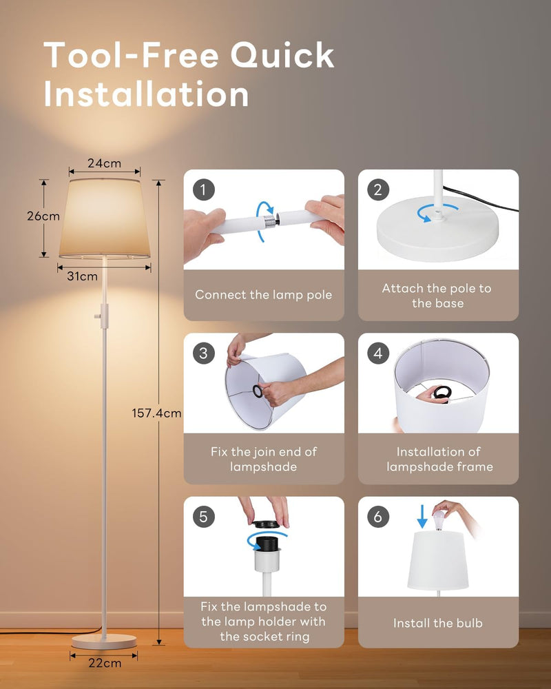 LED Floor Lamp RGB Colour Changing 157CM