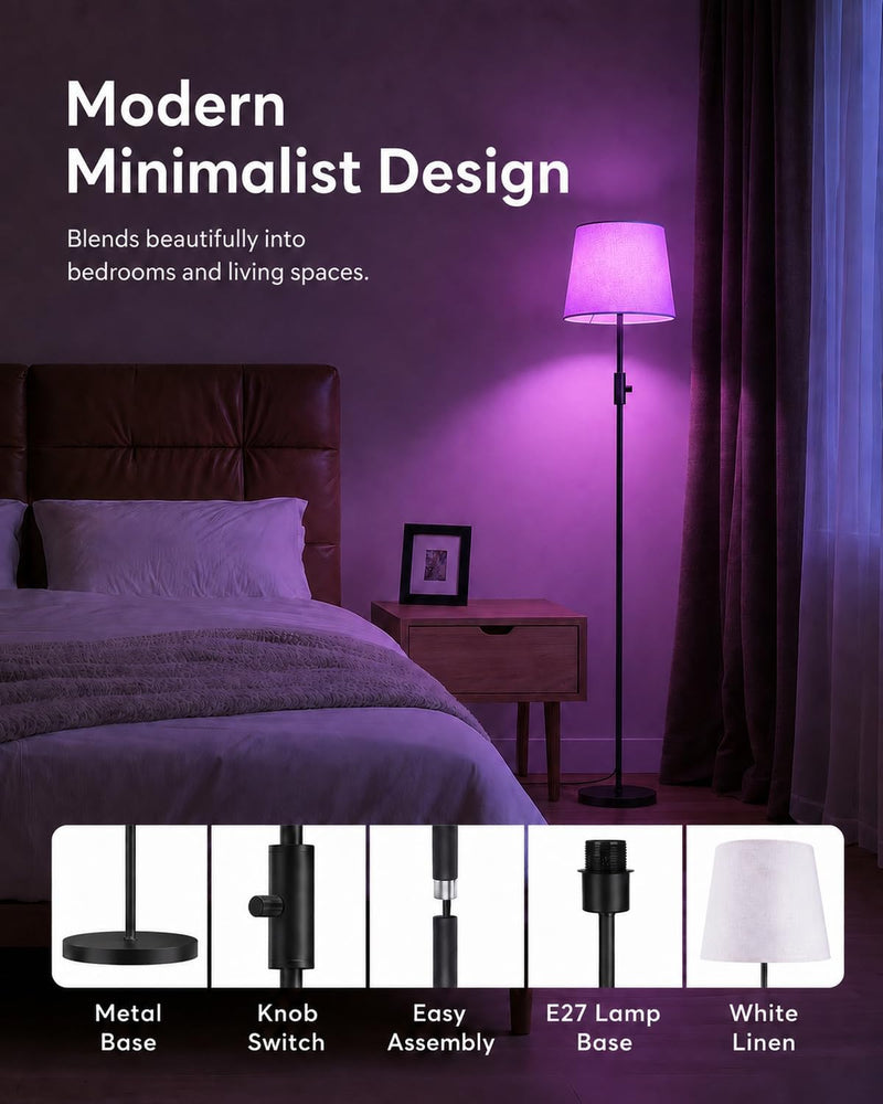 LED Floor Lamp RGB Colour Changing 157CM