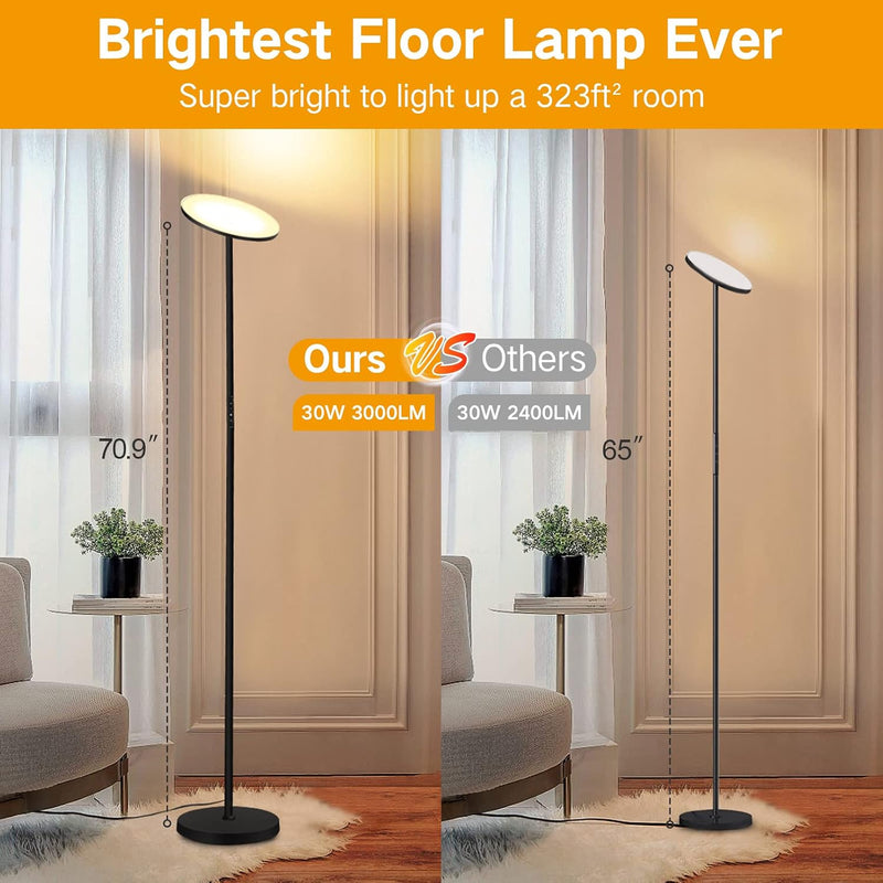 LED Floor Lamp with Reading Mother Father Parent