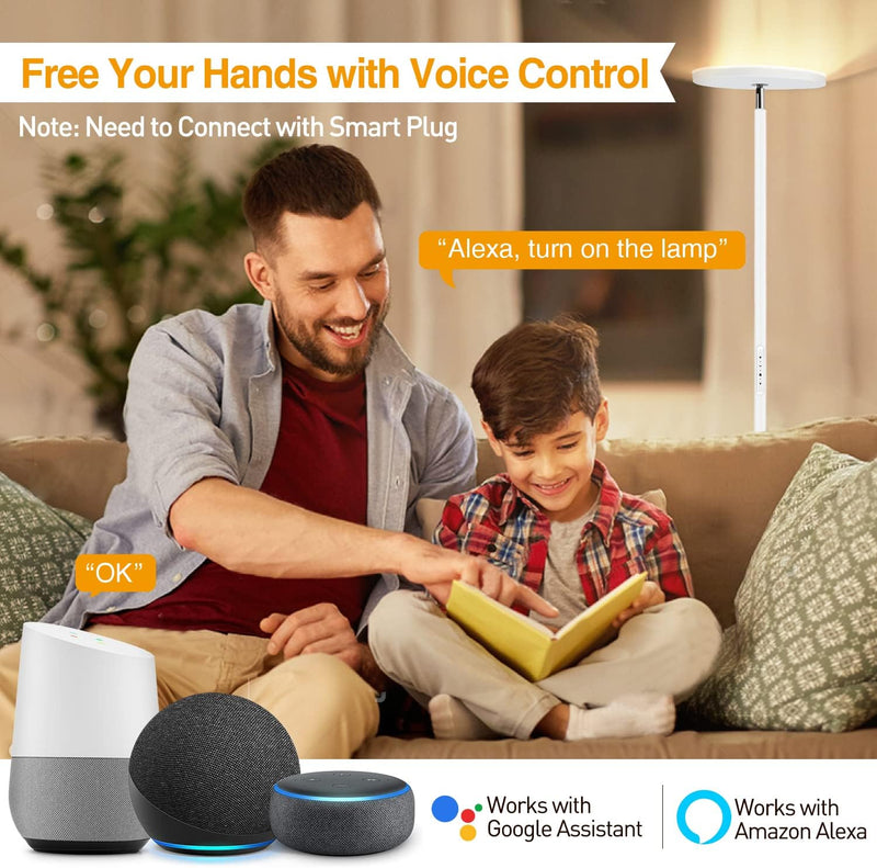 LED Floor Lamp with Reading Mother Father Parent
