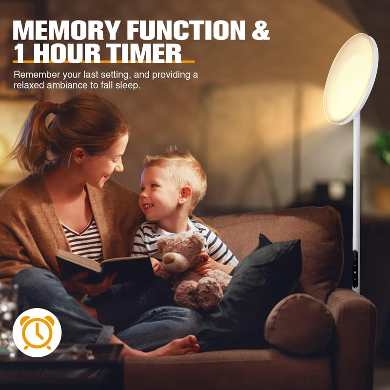 LED Floor Lamp with Reading Mother Father Parent