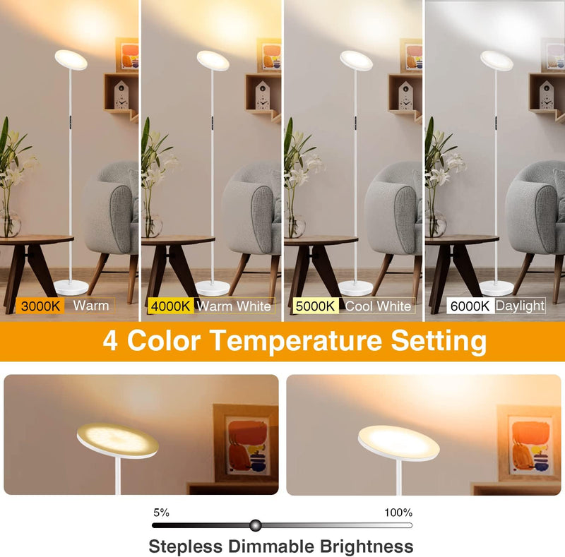 LED Floor Lamp with Reading Mother Father Parent