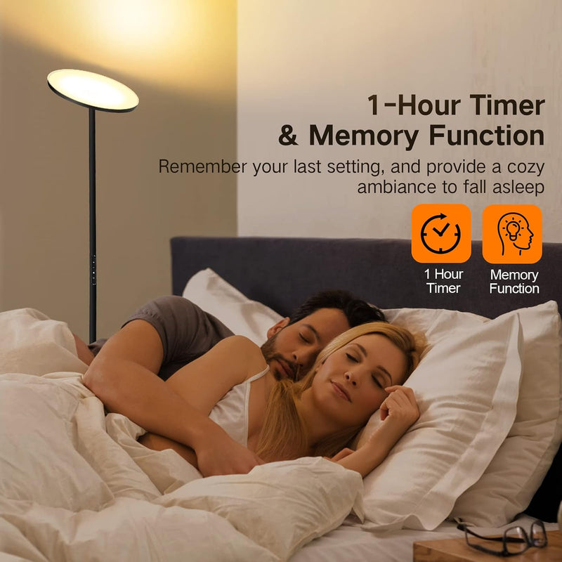 LED Floor Lamp with Reading Mother Father Parent