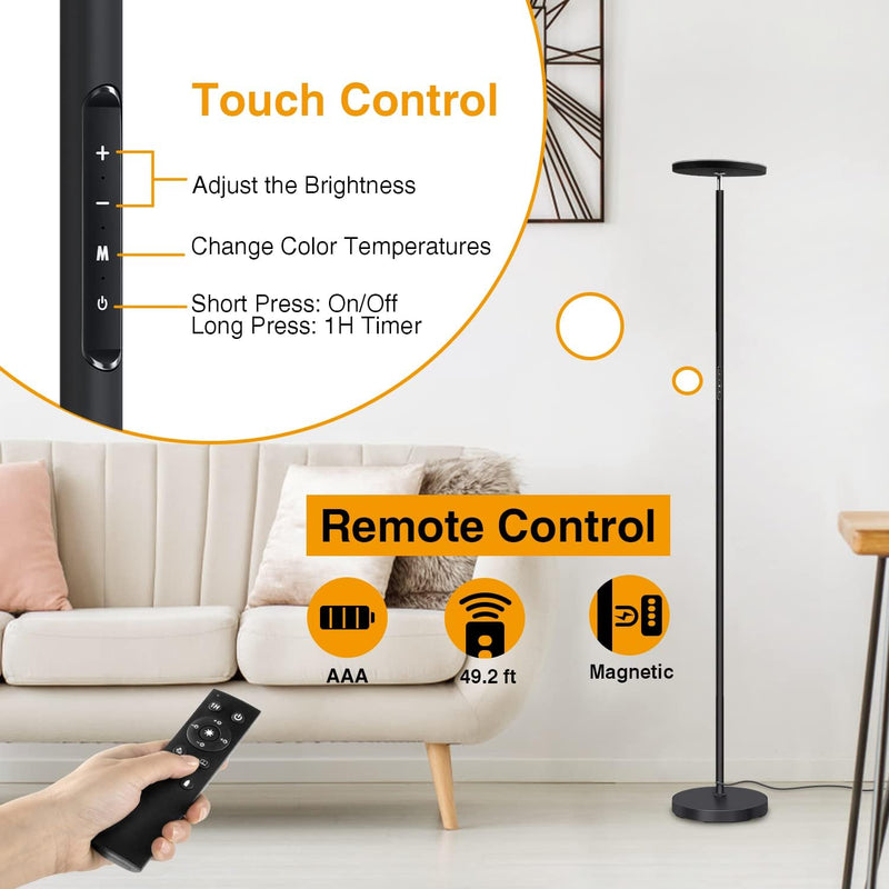 LED Floor Lamp with Reading Mother Father Parent