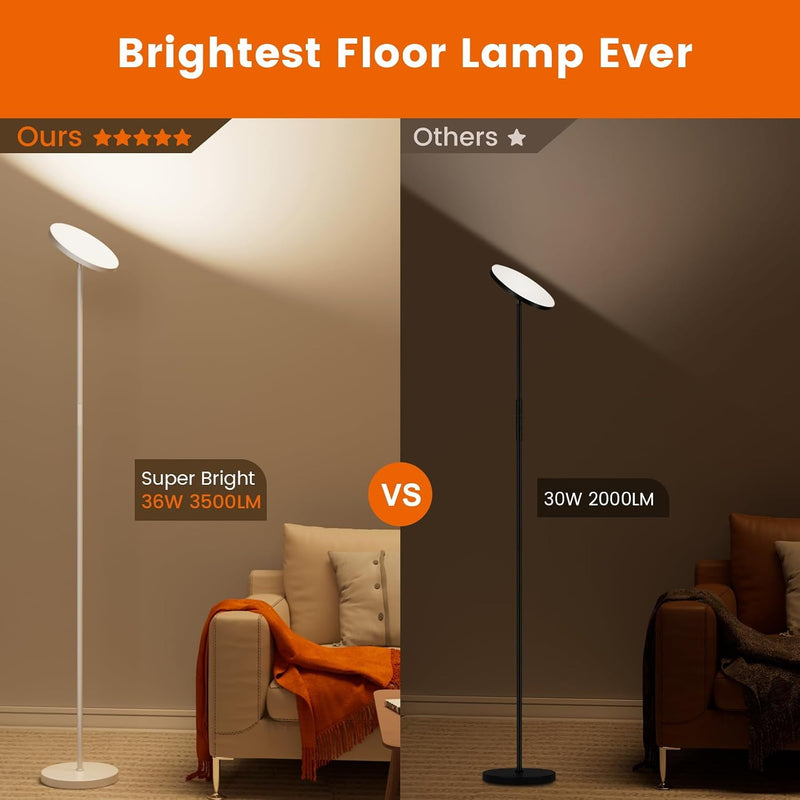 LED Floor Lamps for Living Room 36W Super