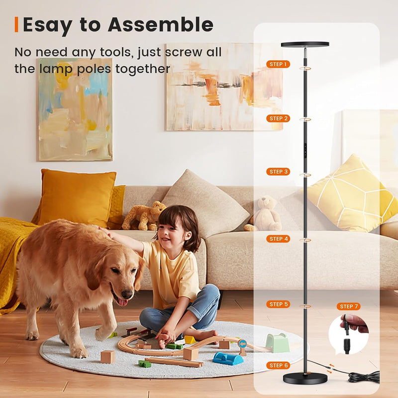 LED Floor Lamps for Living Room 36W Super
