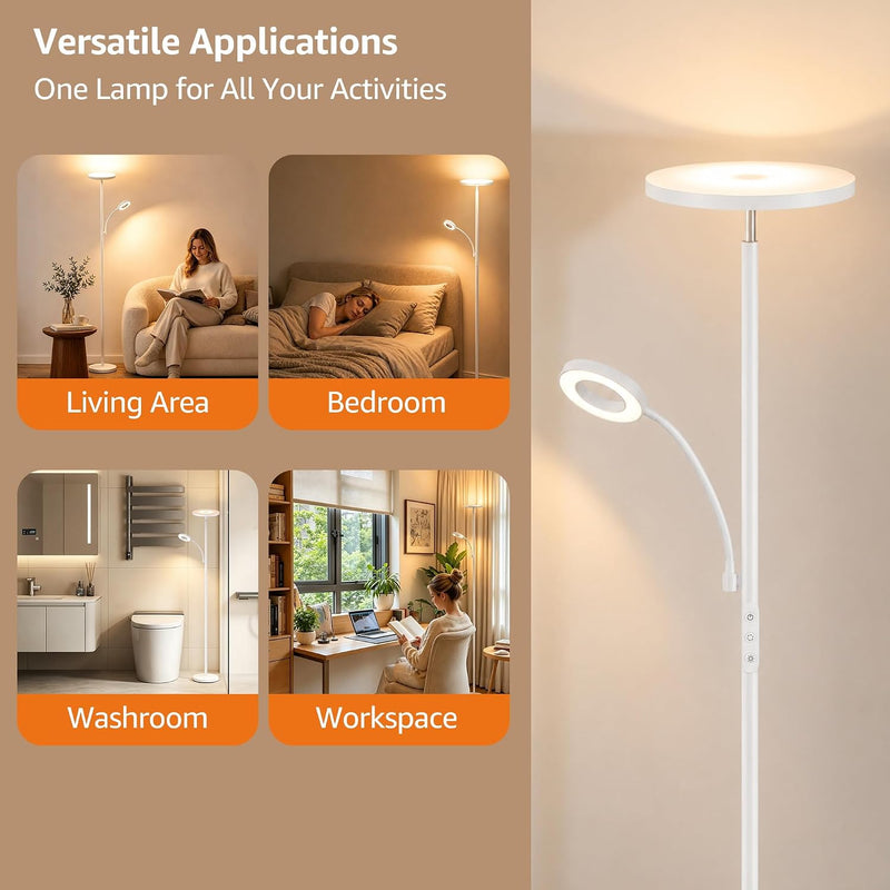 LED Floor Lamps for Living Room 36W Super