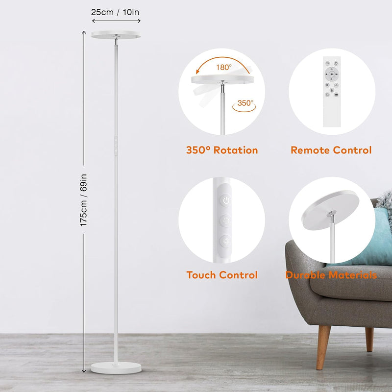 LED Floor Lamps for Living Room 36W Super
