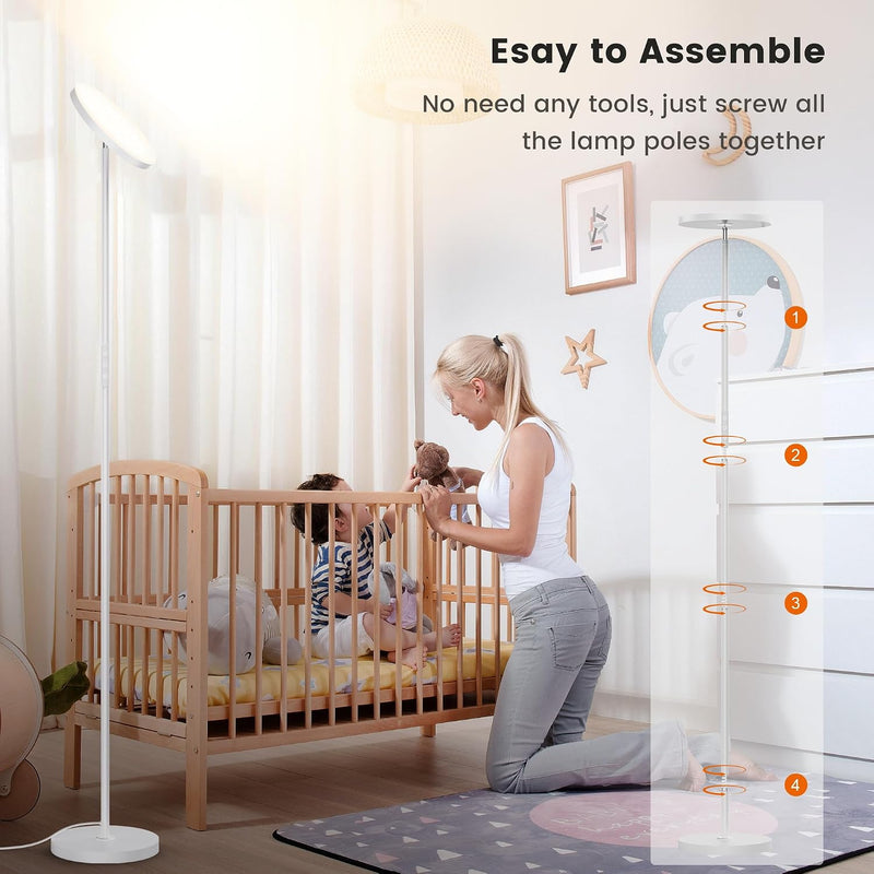 LED Floor Lamps for Living Room 36W Super