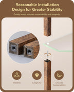 LED Floor Lamps with Shelves 4 Layers Wood