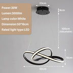 LED Kitchen Island Chandelier Lamp Ceiling 37W 3700lumens