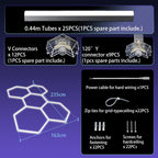 LED Lights 5 Grids Diy Honeycomb Ceiling Light