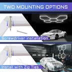 LED Lights 5 Grids Diy Honeycomb Ceiling Light