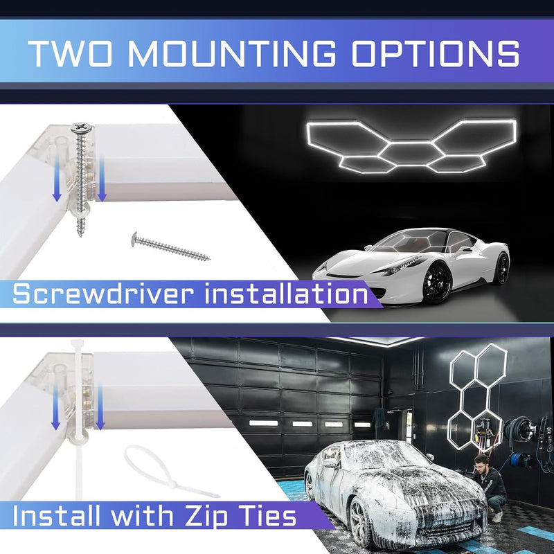 LED Lights 5 Grids Diy Honeycomb Ceiling Light